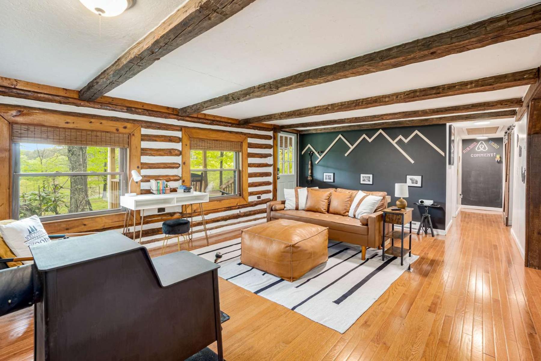 Modernized Log Cabin W Hot Tub Fire Pit & Views Беркли-Спрингс Экстерьер фото